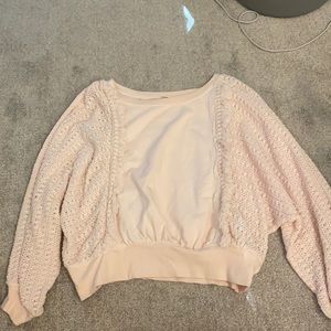 Light pink Free People sweater